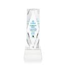 Toscana Full Color Clear on Base Obelisk Crystal Award