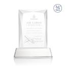 Messina Starfire on Newhaven Base Rectangle Crystal Award