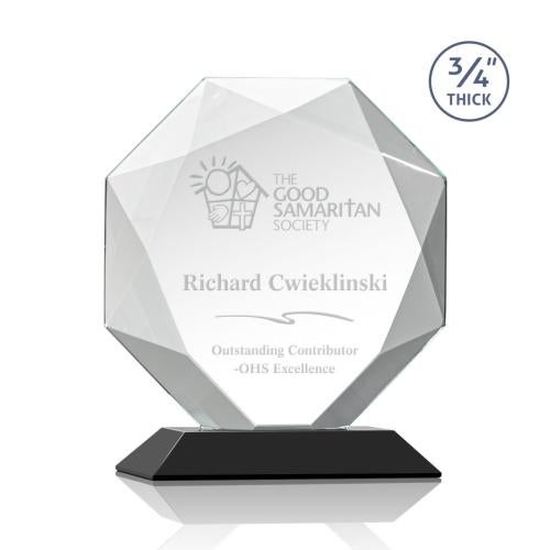 Corporate Awards - Crystal Awards - Bradford Black Crystal Award