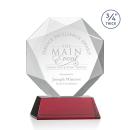 Bradford Red on Newhaven Base Crystal Award