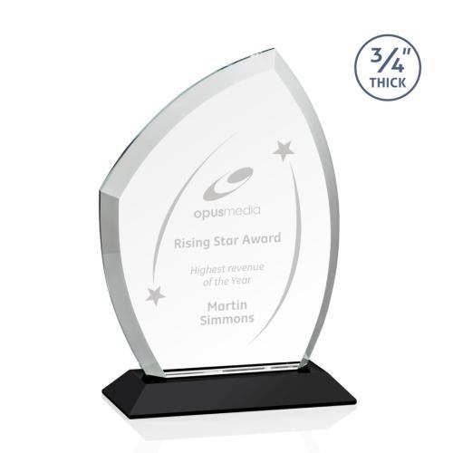 Corporate Awards - Crystal Awards - Daltry Black Abstract / Misc Crystal Award