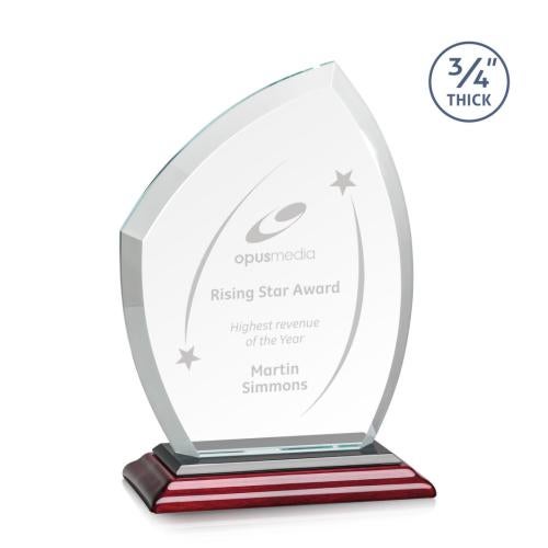 Corporate Awards - Crystal Awards - Daltry Rosewood Abstract / Misc Crystal Award