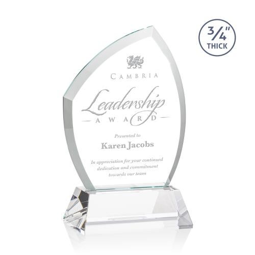 Corporate Awards - Crystal Awards - Daltry Clear on Newhaven Base Abstract / Misc Crystal Award