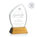 Daltry Amber on Newhaven Base Abstract / Misc Crystal Award