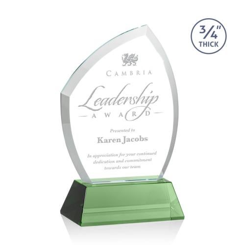 Corporate Awards - Crystal Awards - Daltry Green on Newhaven Base Abstract / Misc Crystal Award
