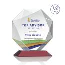 Bradford Full Color Red Crystal Award