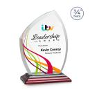Daltry Full Color Rosewood Abstract / Misc Crystal Award