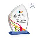 Daltry Full Color Sky Blue Abstract / Misc Crystal Award