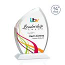 Daltry Full Color White Abstract / Misc Crystal Award