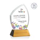 Daltry Full Color Amber on Newhaven Base Abstract / Misc Crystal Award
