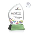 Daltry Full Color Green on Newhaven Base Abstract / Misc Crystal Award