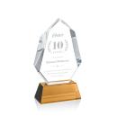 Norwood Amber on Newhaven Base Crystal Award