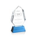 Norwood Sky Blue on Newhaven Base Crystal Award