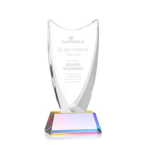 Corporate Awards - Crystal Awards - Dawkins Prismatic Peak Crystal Award