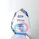 Norwood Full Color Blue Crystal Award