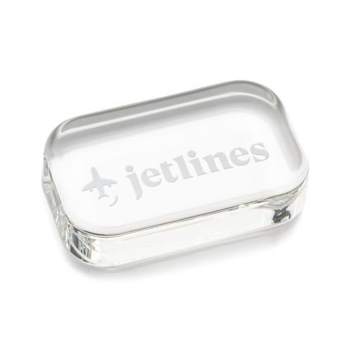 Corporate Awards - Glass Awards - Halperin Rectangle Paperweight