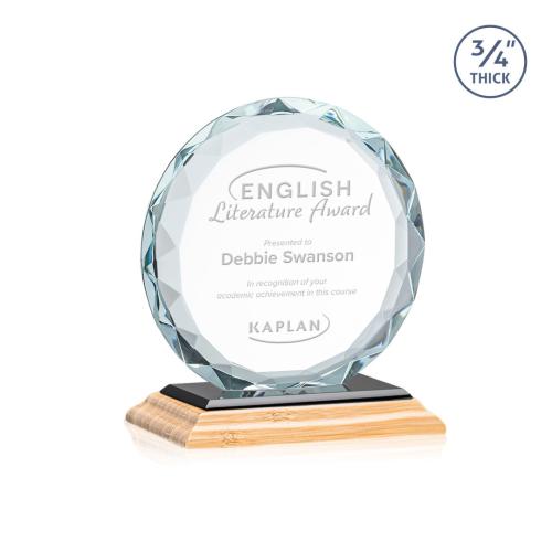 Corporate Awards - Crystal Awards - Centura/Black Circle Bamboo Award
