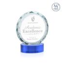 Centura Sky Blue on Alberton Base Circle Crystal Award