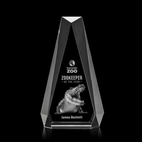Corporate Awards - Crystal Awards - Carmel 3D Clear Crystal Award