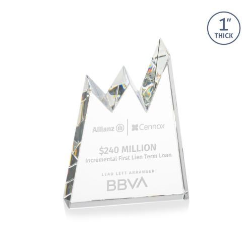 Corporate Awards - Crystal Awards - Alpine Clear Peak Crystal Award