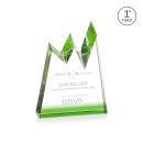 Alpine Green Peak Crystal Award