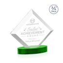 Belaire Green on Alberton Base Crystal Award
