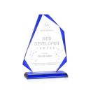 Hillmont Blue Abstract / Misc Crystal Award