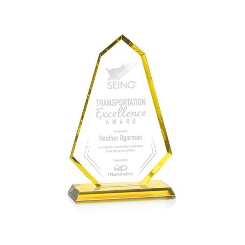 Corporate Awards - Crystal Awards - Pearson Gold Abstract / Misc Crystal Award