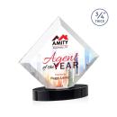 Belaire Full Color Black on Alberton Base Crystal Award
