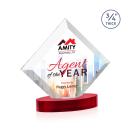 Belaire Full Color Red on Alberton Base Crystal Award