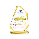 Hillmont Full Color Gold Abstract / Misc Crystal Award