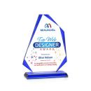 Hillmont Full Color Blue Abstract / Misc Crystal Award
