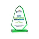 Pearson Full Color Green Abstract / Misc Crystal Award