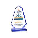 Pearson Full Color Blue Abstract / Misc Crystal Award