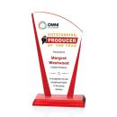Merivale Full Color Red Sail Crystal Award