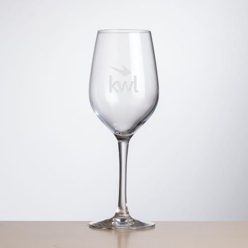 Corporate Recognition Gifts - Etched Barware - Wine Glasses - Lethbridge Wine - Deep Etch