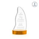 Beauford Amber on Base Abstract / Misc Crystal Award