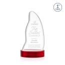 Beauford Red on Base Abstract / Misc Crystal Award