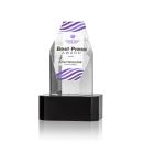 Ashford Full Color Black on Base Obelisk Crystal Award