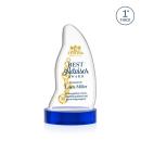 Beauford Full Color Blue on Base Abstract / Misc Crystal Award