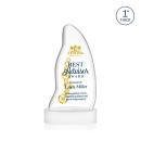 Beauford Full Color White on Base Abstract / Misc Crystal Award