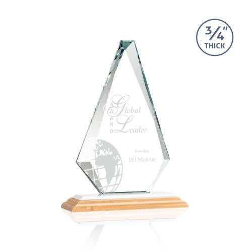 Corporate Awards - Crystal Awards - Windsor/White Bamboo Award