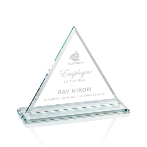 Corporate Awards - Crystal Awards - Dresden Starfire Pyramid Crystal Award