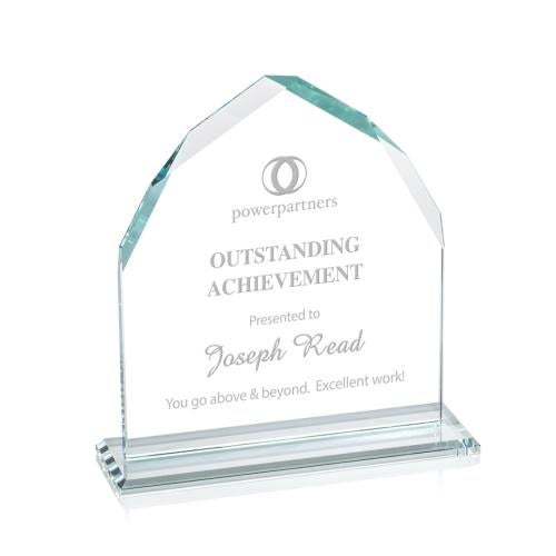 Corporate Awards - Crystal Awards - Montibello Clear Arch & Crescent Crystal Award