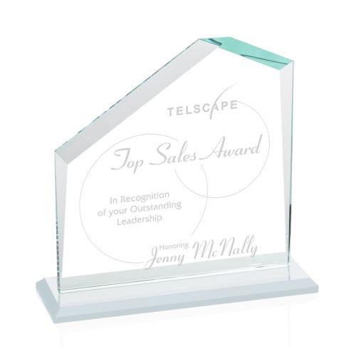 Corporate Awards - Crystal Awards - Fairmont White Peak Crystal Award