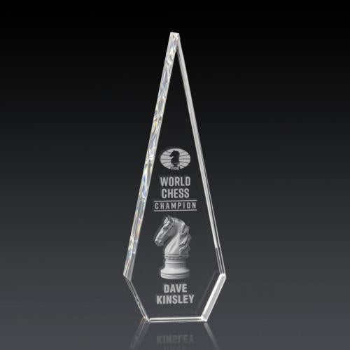 Corporate Awards - Crystal Awards - Springfield 3D Crystal Award