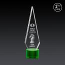 Springfield 3D Green on Marvel Base Crystal Award