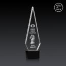 Springfield 3D Black on Paragon Base Crystal Award