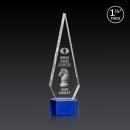 Springfield 3D Blue on Paragon Base Crystal Award