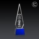 Springfield 3D Blue on Robson Base Crystal Award